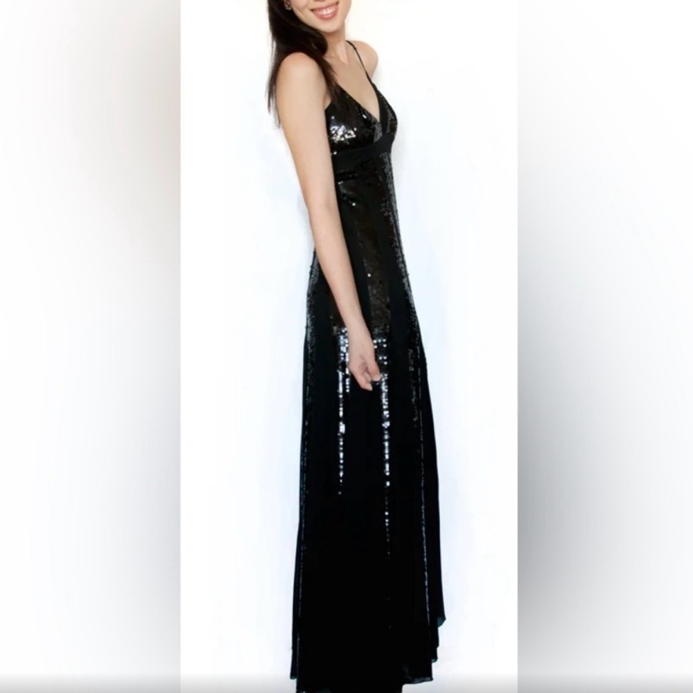 #116 - BCBG Maxazria Silk Sequin Gown BNWOT